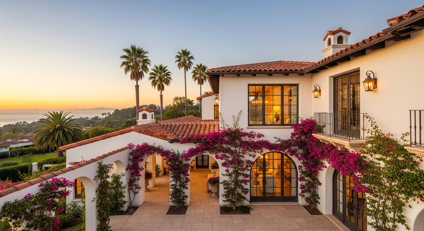 Luxury Mediterranean home in Southern California